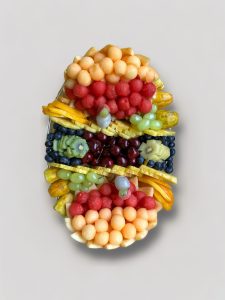 מגש פירות אובלי בינוני