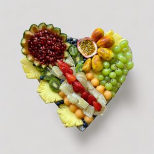 מגש פירות לב