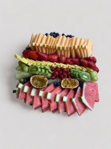 מגש פירות עגול