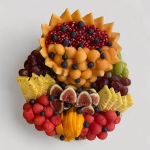 מגש פירות עגול